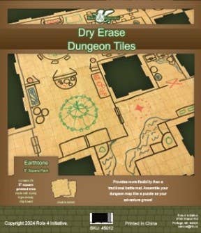 Dry Erase Dungeon Tiles, various colors, shapes, and sizes - Image 15