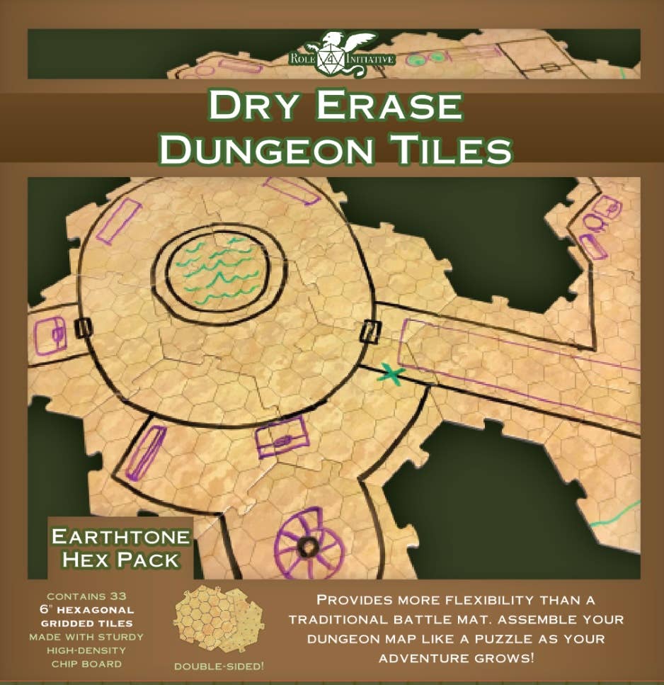 Dry Erase Dungeon Tiles, various colors, shapes, and sizes - Image 17