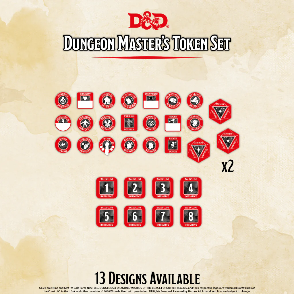 Dungeon Master Token Set (28 tokens)