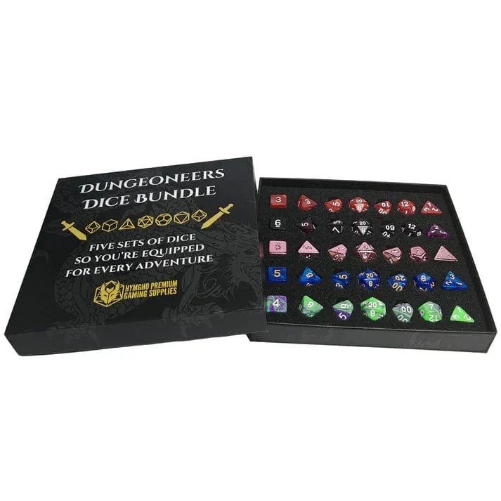 Dungeoneers Dice Bundle - 5 Sets Polymer Dice