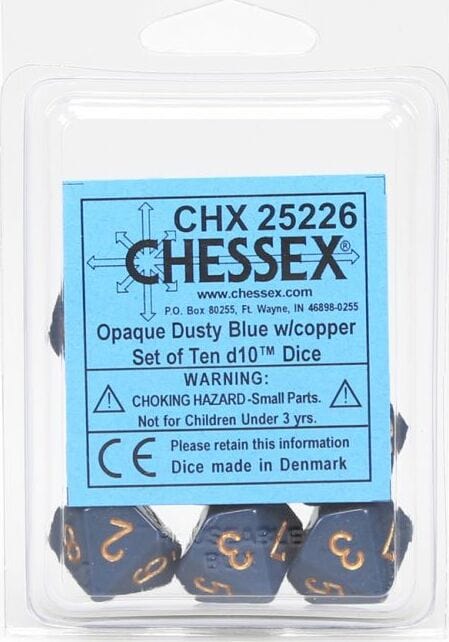 Opaque: Dusty Blue/Copper 10d10 Set - Image 2