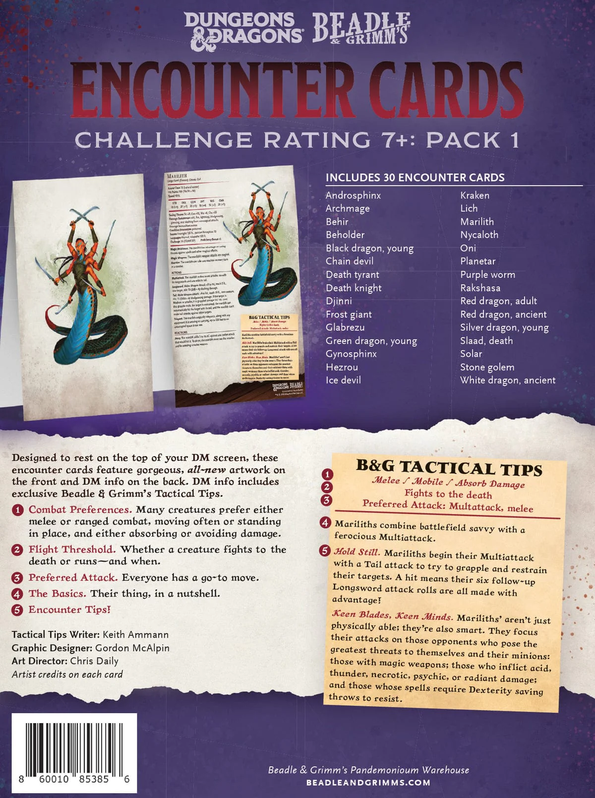 Encounter Cards D&D - Challenge Rating 7+ Pack 1 - Image 2