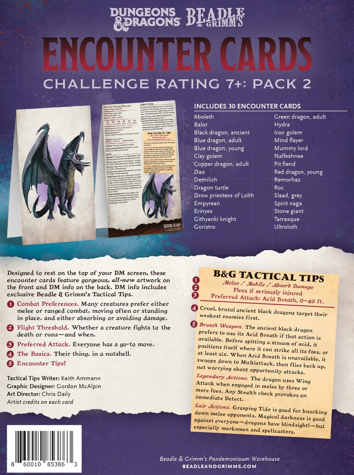 Encounter Cards D&D - Challenge Rating 7+ Pack 2 - Image 3