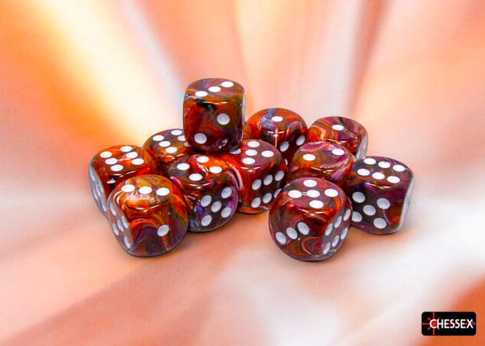 Festive Symphony/white d6 Dice Block (12 Dice)