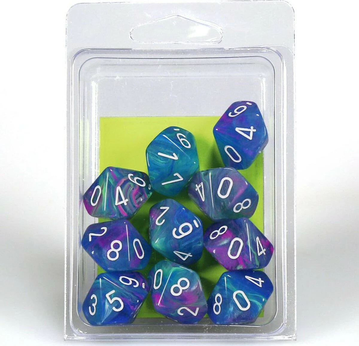 Festive Waterlily White d10 set - Image 2
