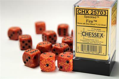 Speckled® 16mm D6 Fire Dice Block™ (12 dice) - Image 4