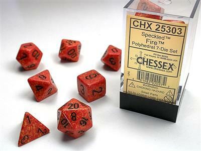 Speckled® Polyhedral Fire 7-Die Set