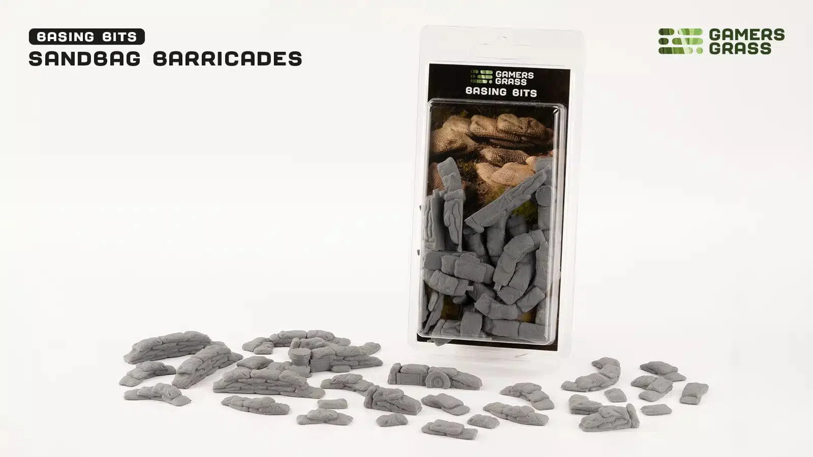 Gamers Grass Basing Bits Sandbag Barricades