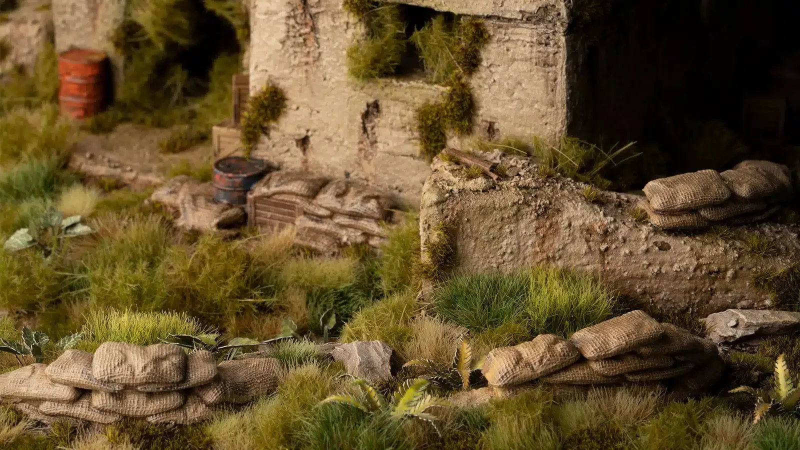 Gamers Grass Basing Bits Sandbag Barricades - Image 2