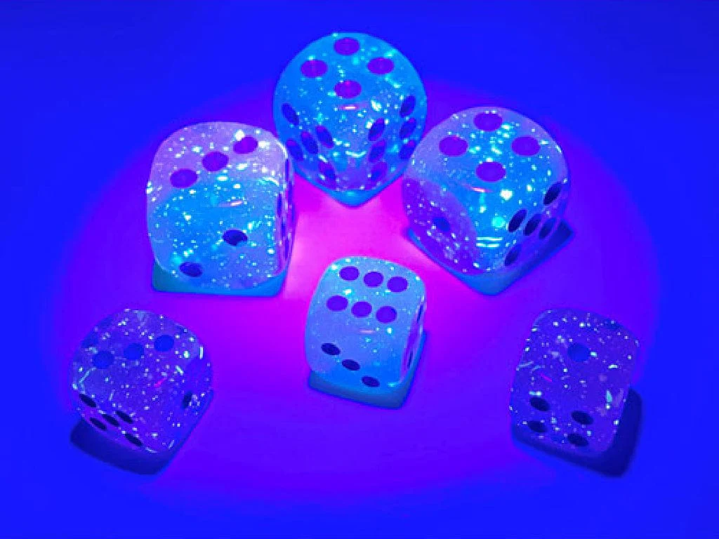 Gemini® 12mm D6 Gel Green-Pink/blue Luminary™ Dice Block™ (36 dice) - Image 12