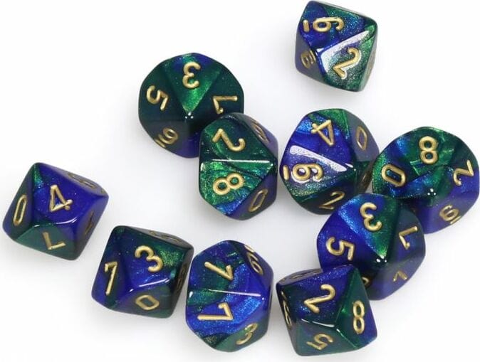 Gemini 3: D10 Blue Green/Gold ( - Image 2