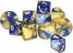 Gemini Blue Gold White d10 set - Image 5