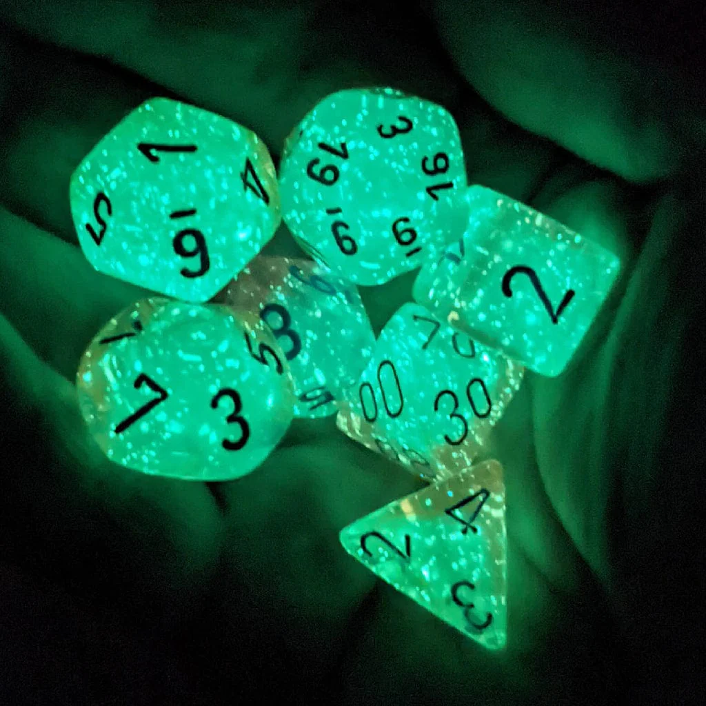 Gemini Gel Green-Pink/blue Luminary Polyhedral 7-Die Set - Image 6