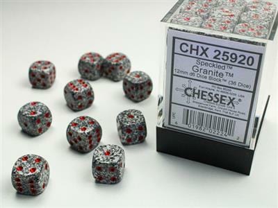 Speckled® 12mm D6 Granite™ Dice Block™ (36 dice) - Image 4