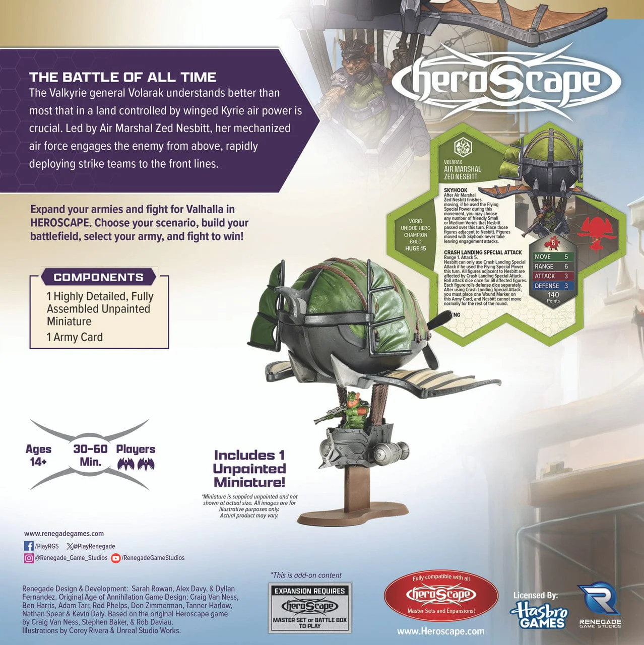 Heroscape: Air Marshal Zed Nesbitt Army Expansion - Image 3