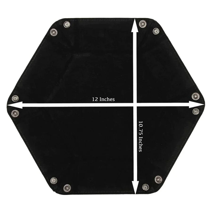 Hexagon Snap Folding Dice Tray - Blue - Image 5