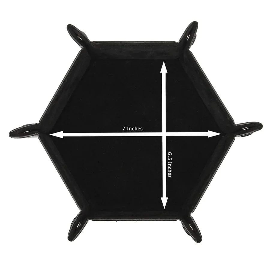 Hexagon Snap Folding Dice Tray - Purple - Image 3