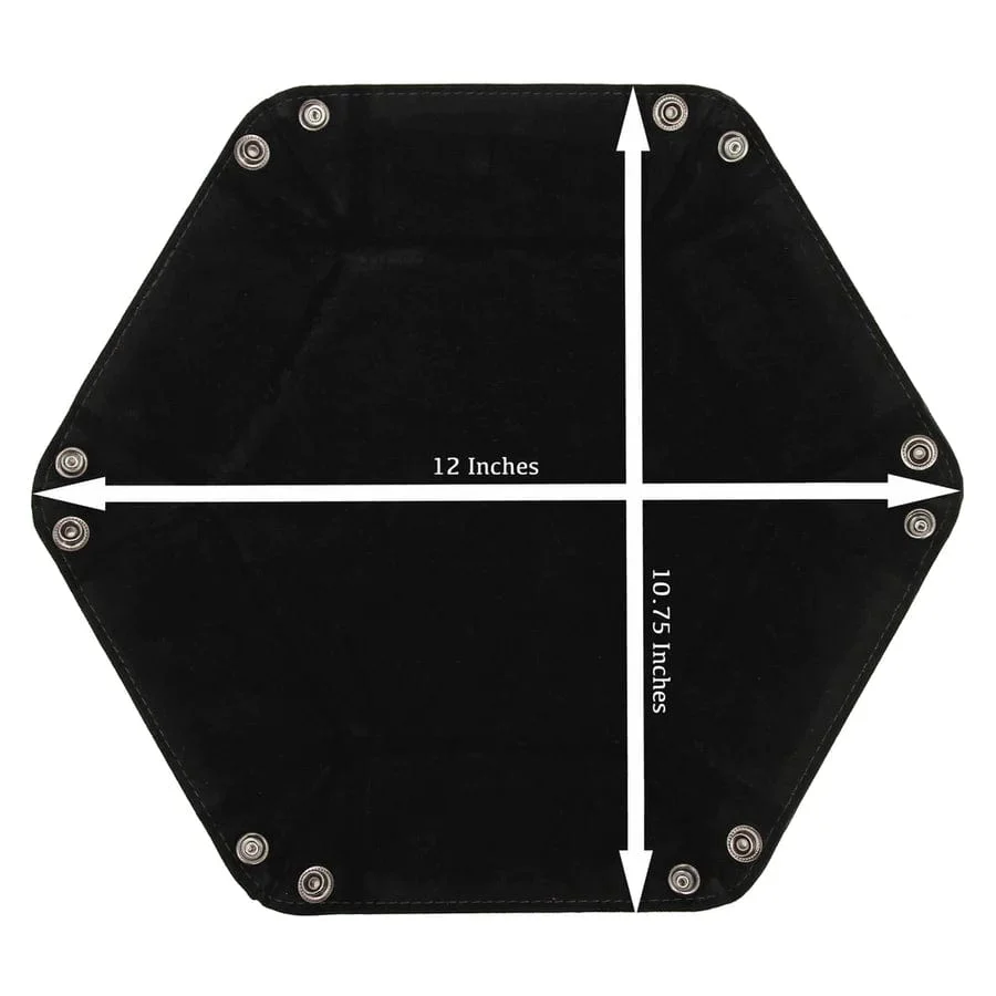 Hexagon Snap Folding Dice Tray - Purple - Image 5