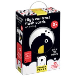 High Contrast Flash Cards on a Ring 0 Months+