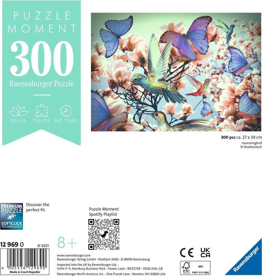 Puzzle Moment: Hummingbird (300 pc Puzzle) - Image 2