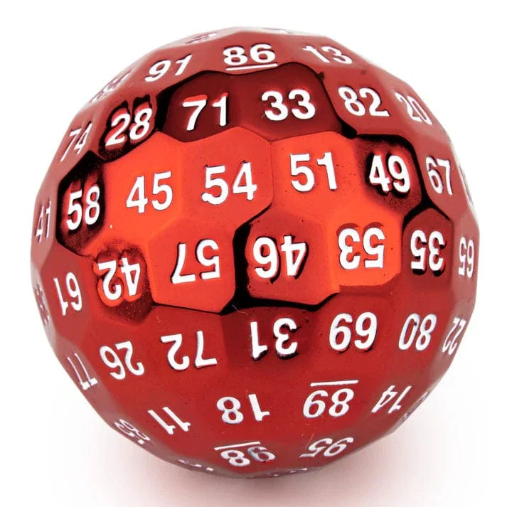 HYMGHO Titans Fist 100 Sided dice D100 die Ruby Red Color - Image 3