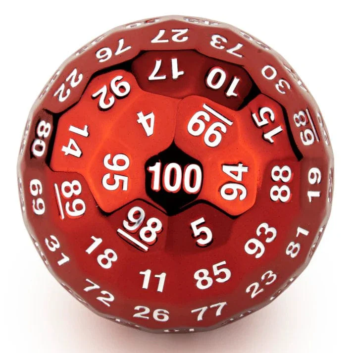 HYMGHO Titans Fist 100 Sided dice D100 die Ruby Red Color - Image 4