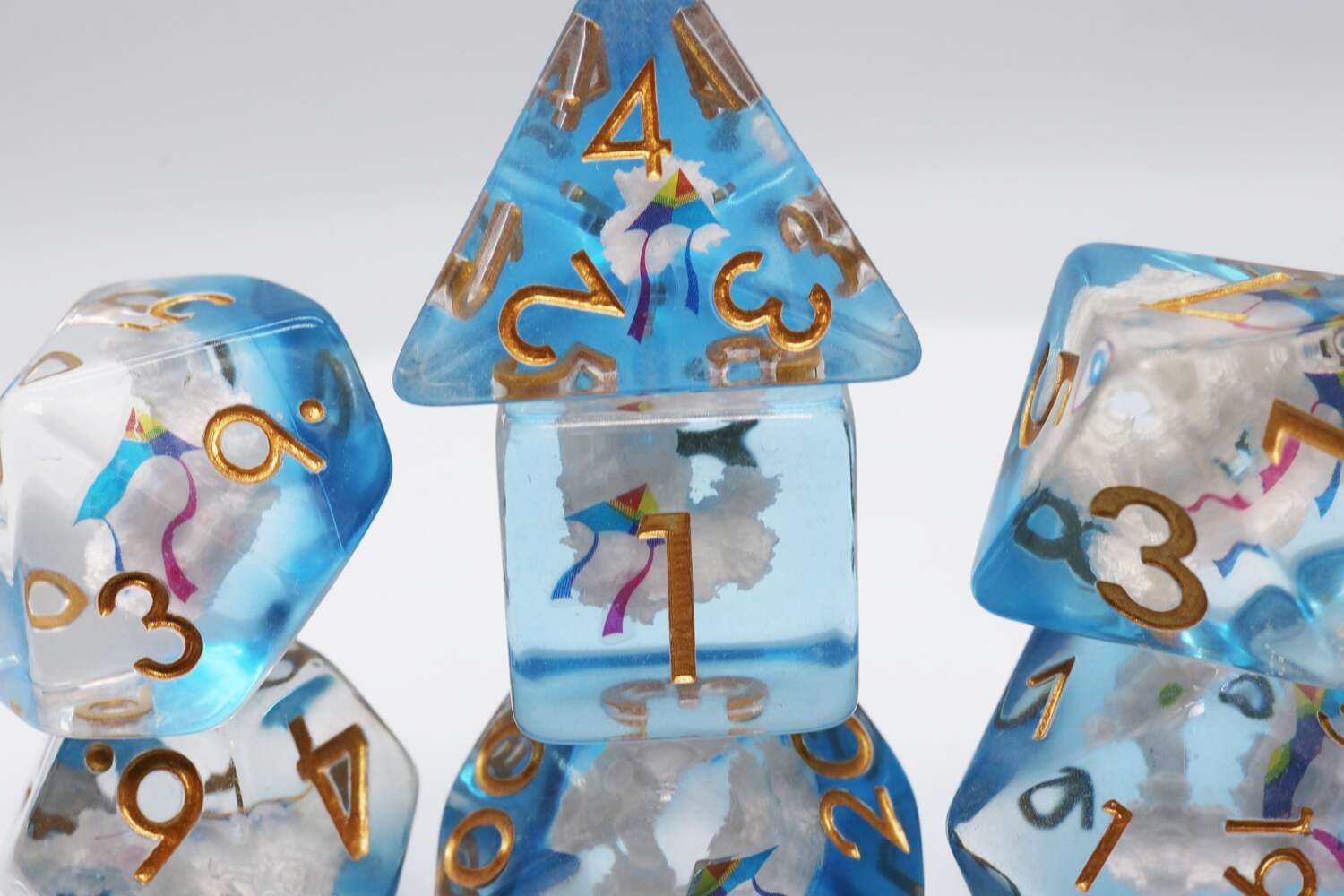 Kite & Clouds rpg Dice Set - Image 2