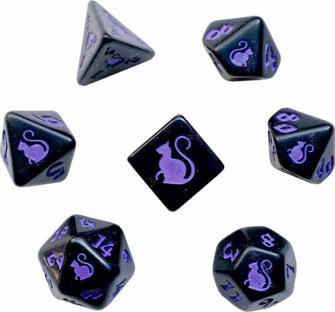 Kitty Clacks® Magic Polyhedral Dice Set - Image 2