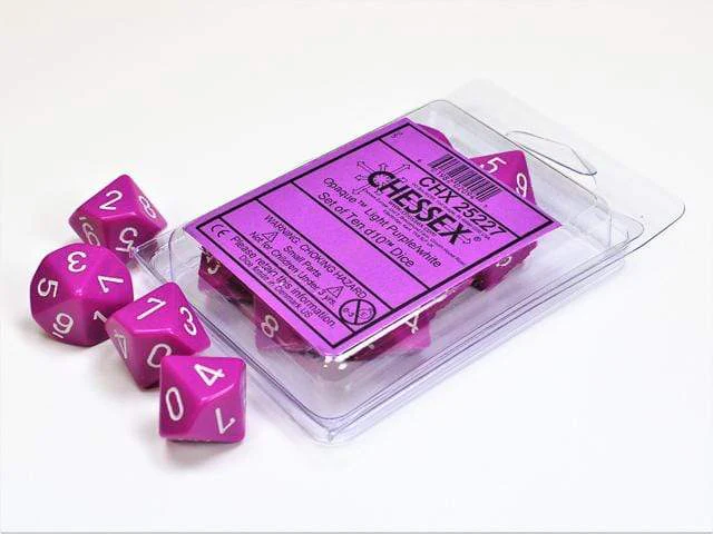 Light Purple/White 10d10 Set