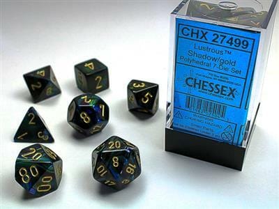 Lustrous® Polyhedral Shadow/gold 7-Die Set