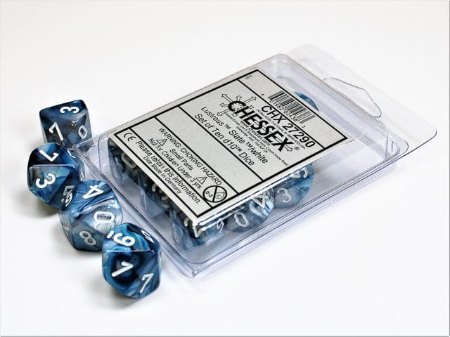 Lustrous Slate White d10 set - Image 2
