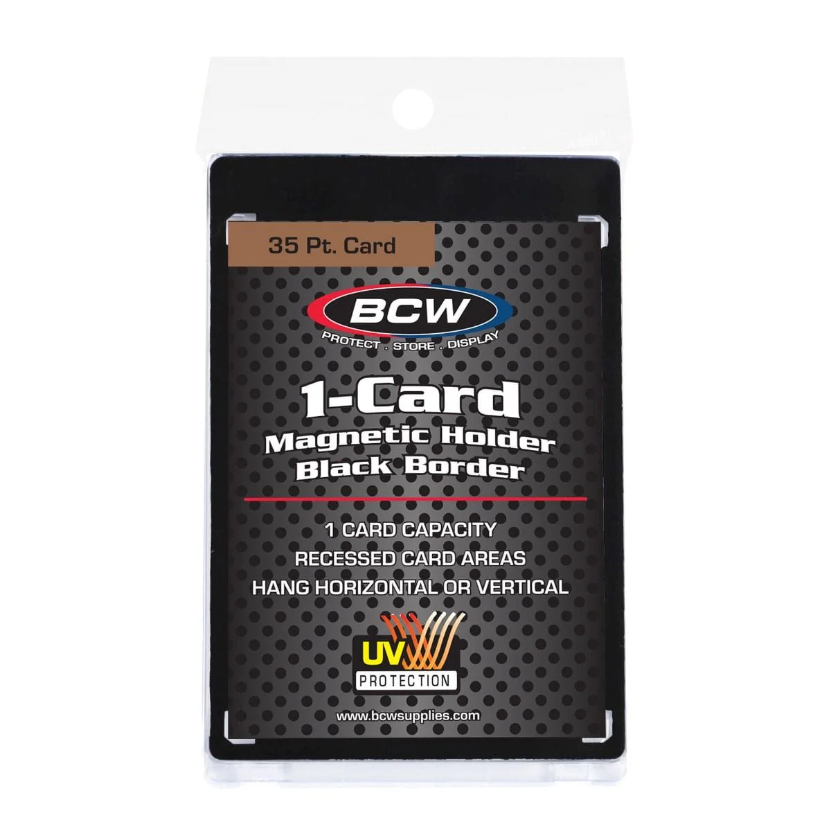 Magnetic Card Holder - 35 PT. Black Border
