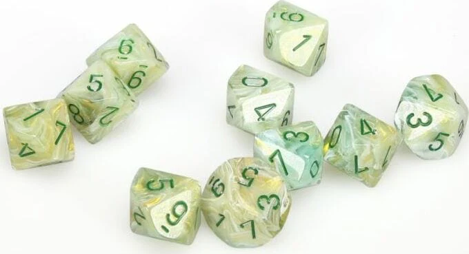 Marble Green Dark Green d10 Set - Image 3