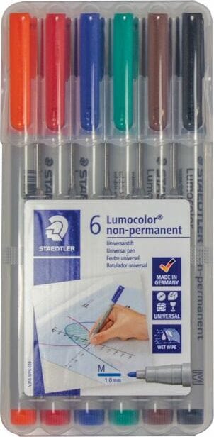 Water Soluble 6-Pack Markers Medium-Tip - Image 2