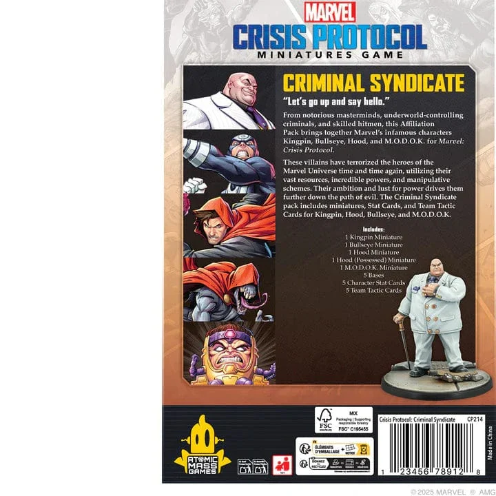 Marvel: Crisis Protocol - Criminal Syndicate Affiliation Pack - Image 2