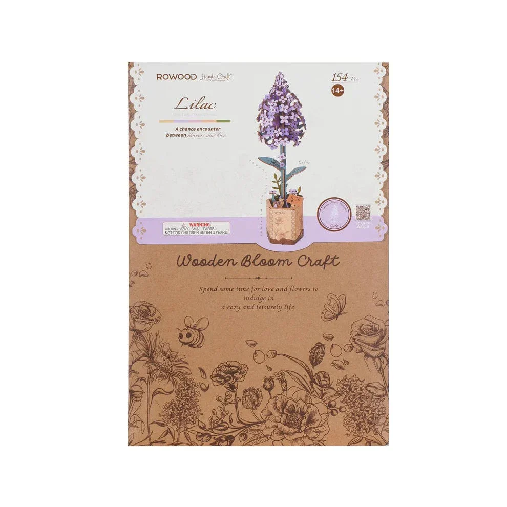 Modern Wooden Puzzle: Lilac - Image 2