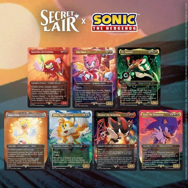 MTG Secret Lair x Sonic the Hedgehog - Friends & Foes