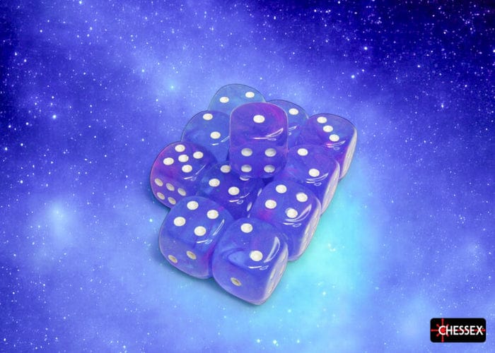 Nebula Aura/white d6 Dice Block (12 Dice)