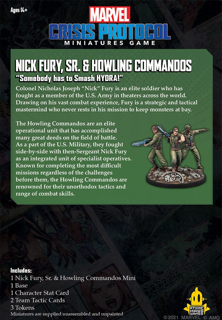 Marvel: Crisis Protocol - Nick Fury, Sr. & Howling Commandos - Image 9