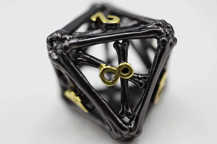 Night Bones - Hollow Metal Dice Set - Image 2