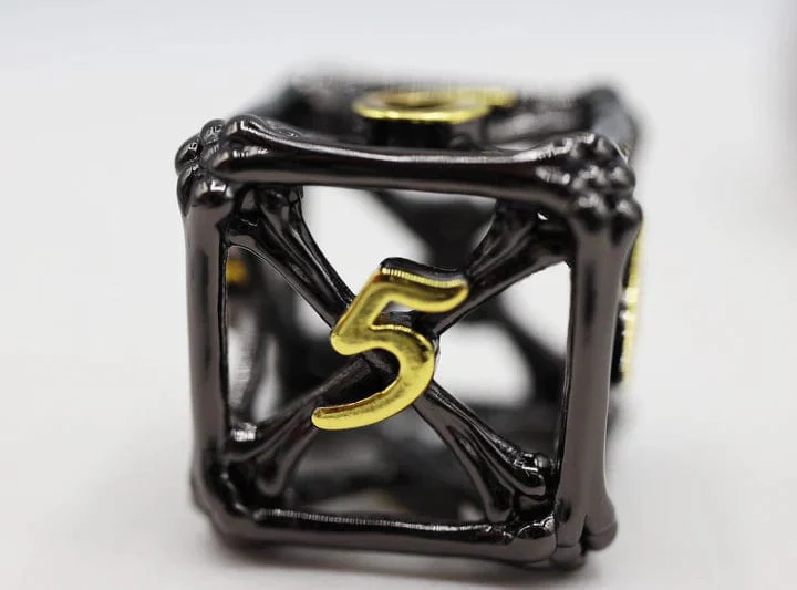 Night Bones - Hollow Metal Dice Set - Image 4