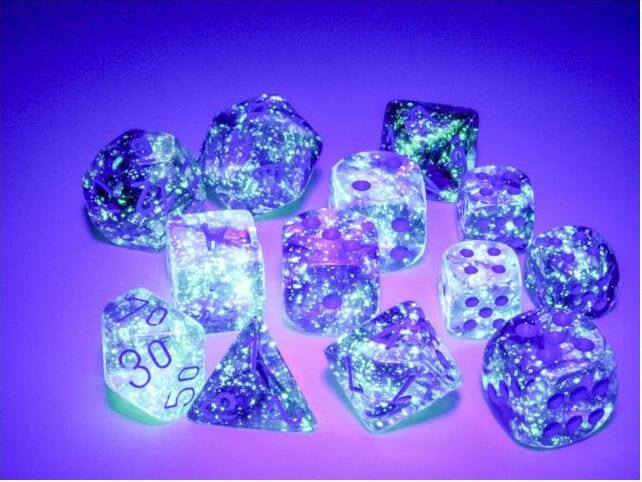 Nebula® Polyhedral Nocturnal™/blue Luminary™ 7-Die Set - Image 4