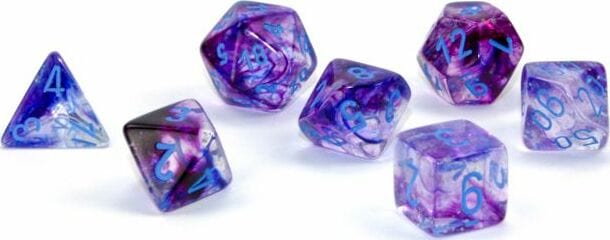 Nebula® Polyhedral Nocturnal™/blue Luminary™ 7-Die Set - Image 5