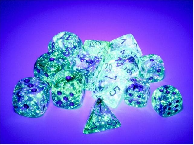 Nebula® 16mm D6 Oceanic™/gold Luminary™ Dice Block™ (12 dice) - Image 4