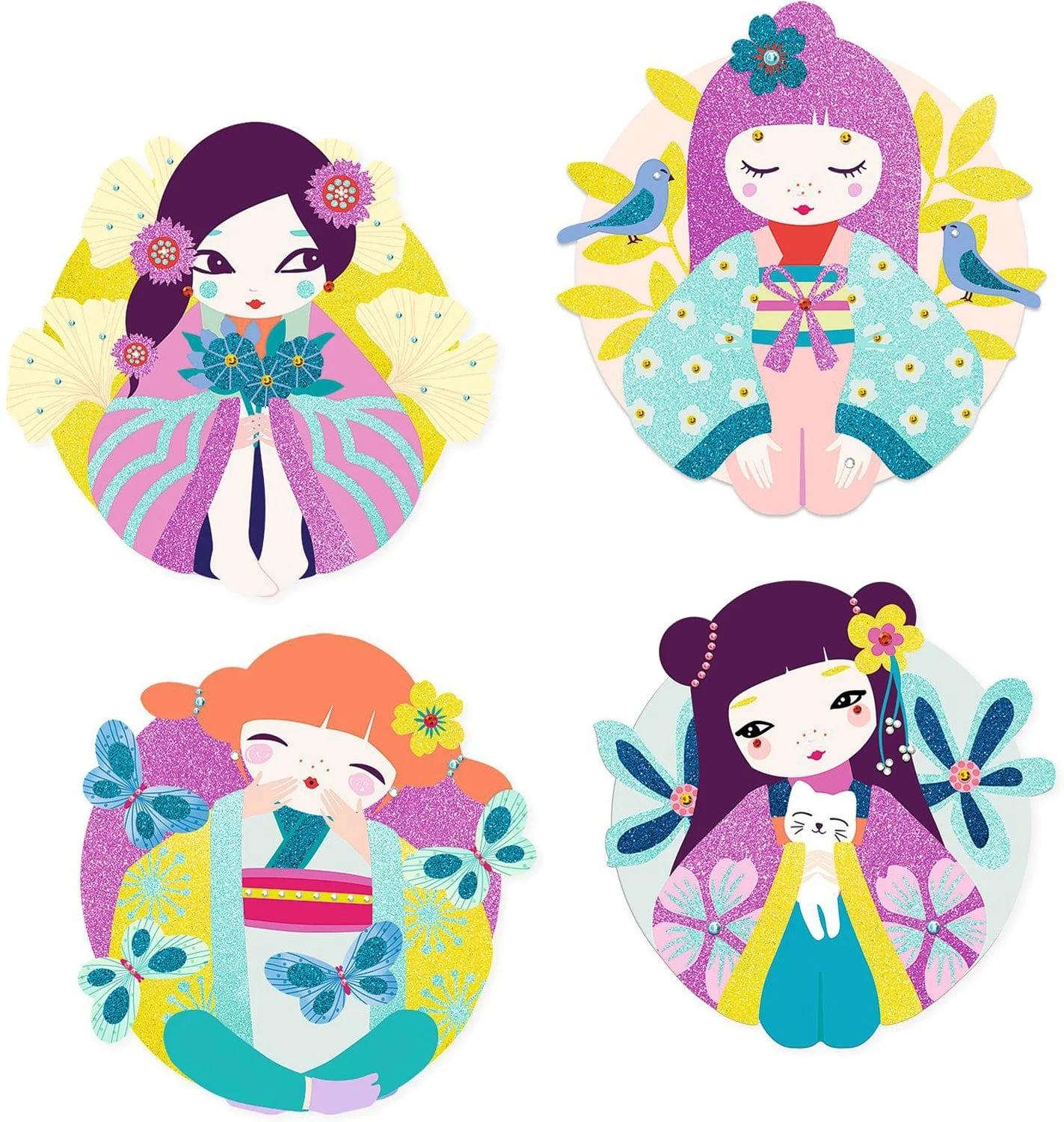 Onnanoko Glitter & Gem Boards Kit - Image 3