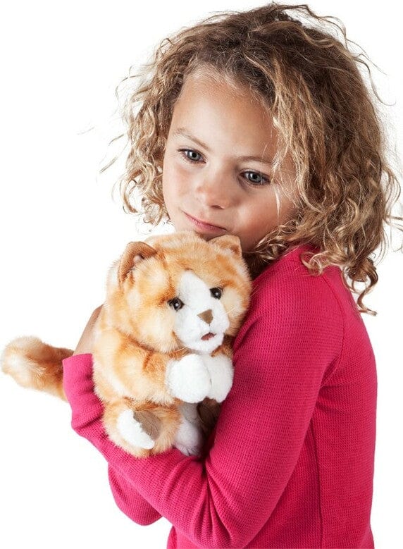 Kitten, Orange Tabby Hand Puppet - Image 3