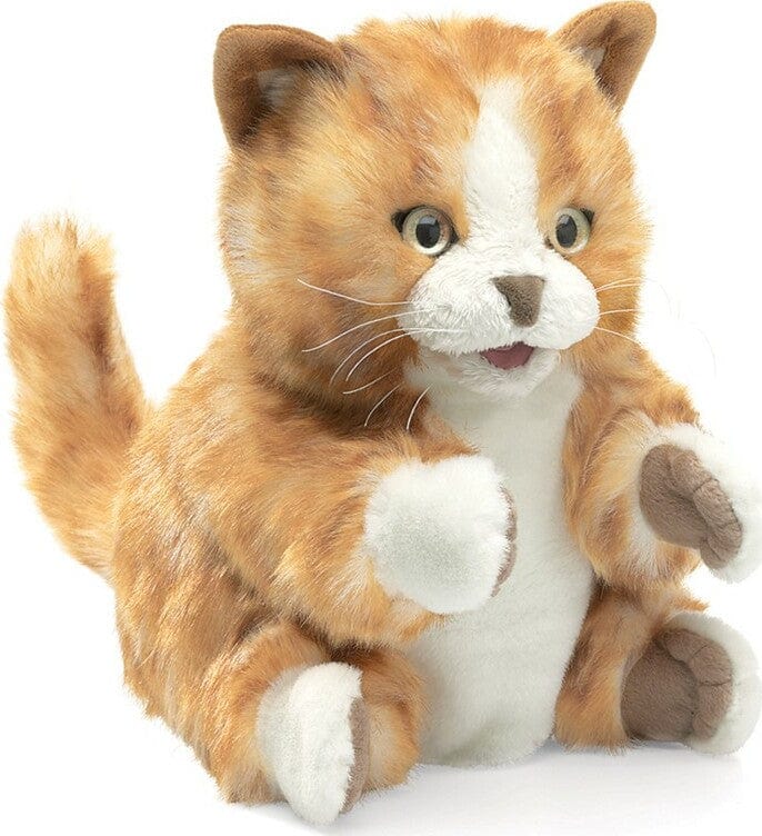 Kitten, Orange Tabby Hand Puppet - Image 4
