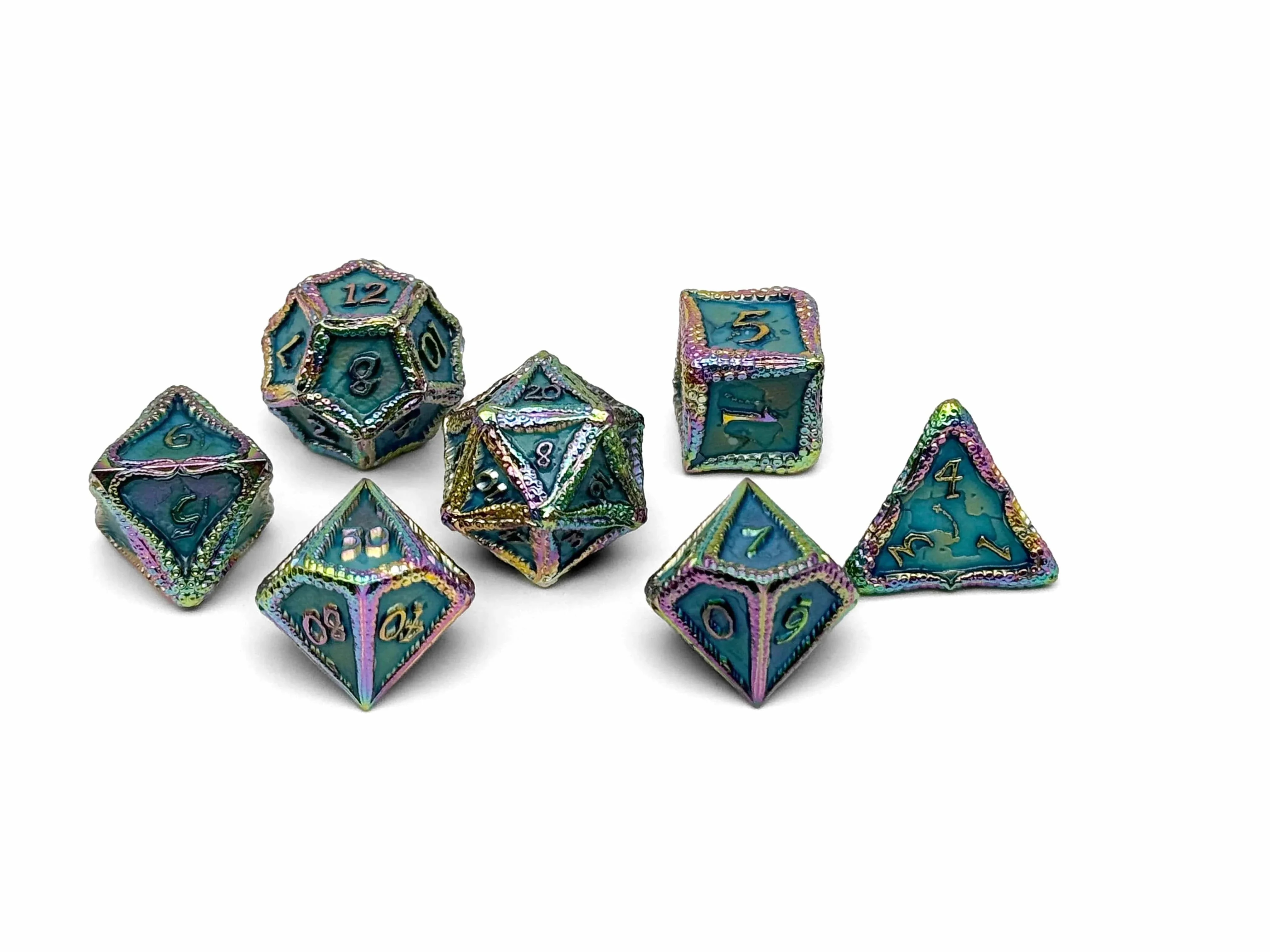 Pirate Dice - Secret Stash 7 Piece RPG set Alloy Dice - Image 3