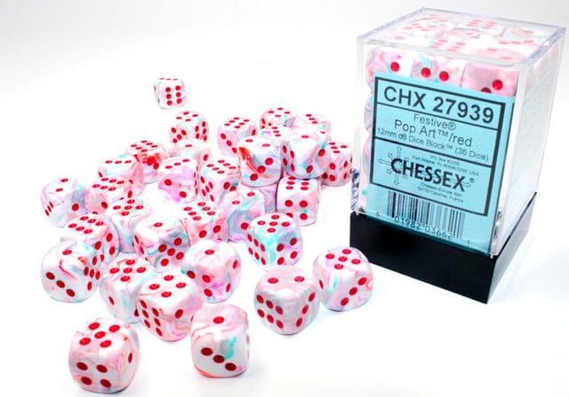 Pop Art Red 12mm D6