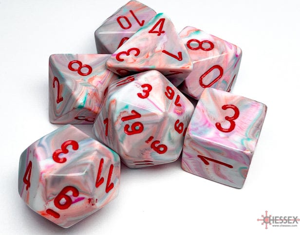 Pop Art Red 7 Dice Set - Image 2